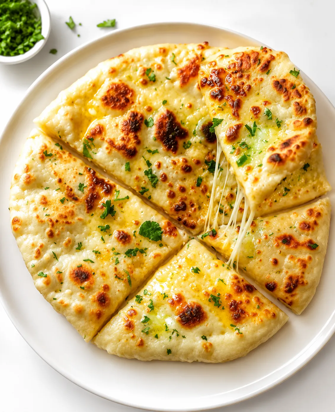 Indian appetizers and freshly baked naan served at Craving Curries, Winnipeg
