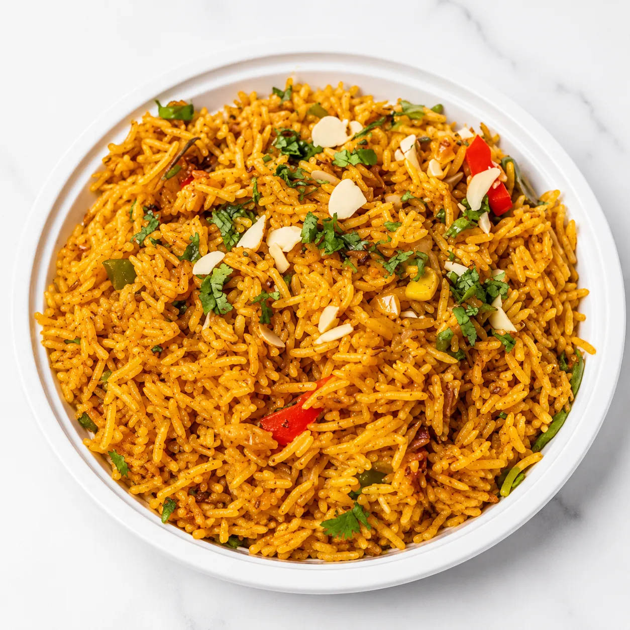 Chicken Biryani with fragrant basmati rice and traditional spices at Craving Curries Winnipeg